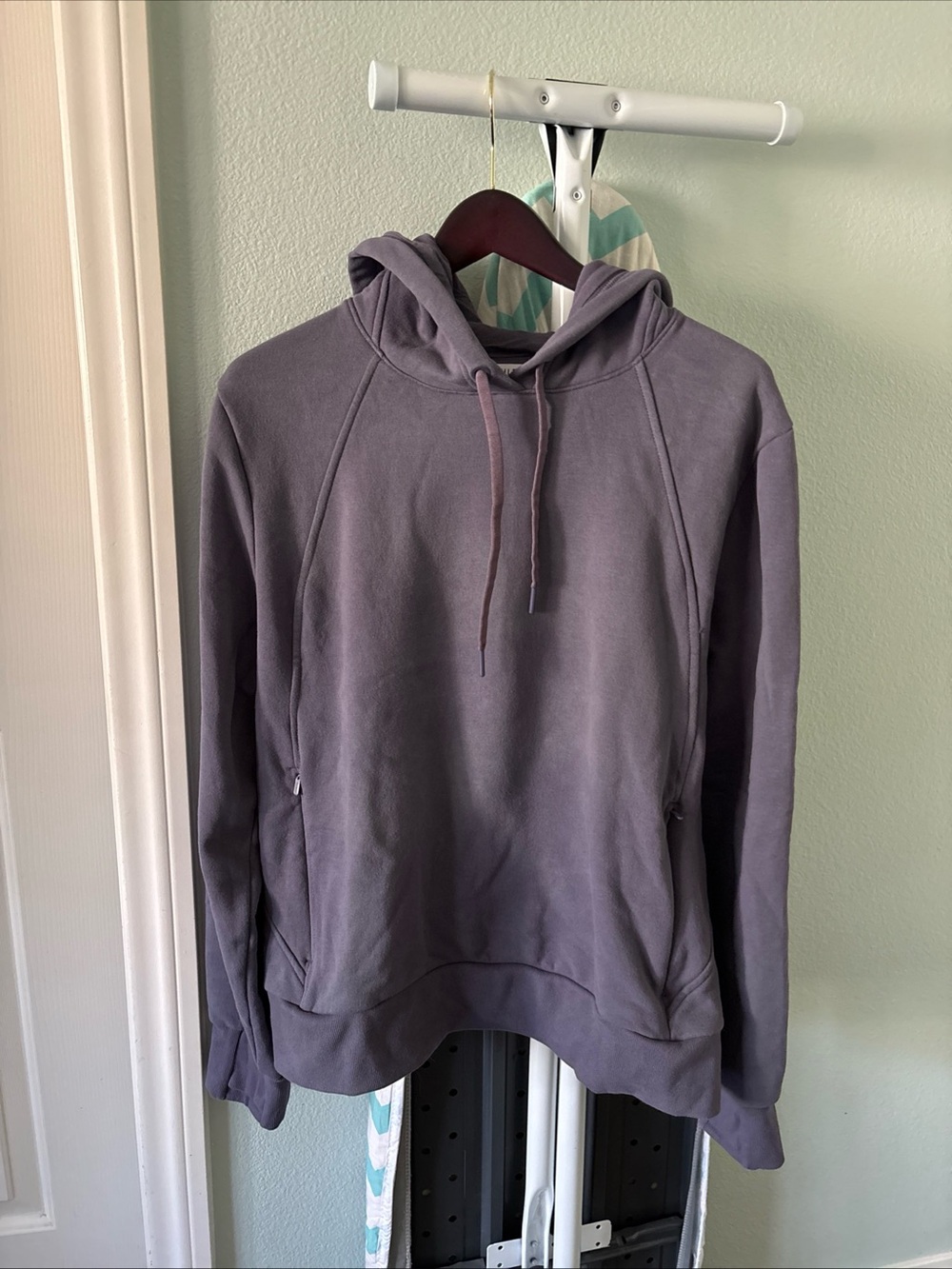 Athleta Women's Hooded Pullover Sweatshirt - Dusty Purple